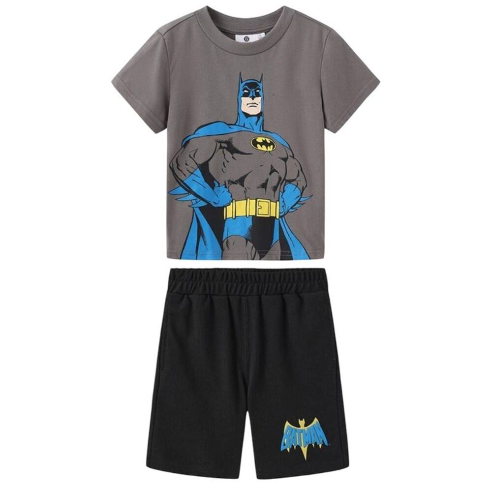 Batman Childrens/Kids T-Shirt & Shorts Set / Black/Yellow